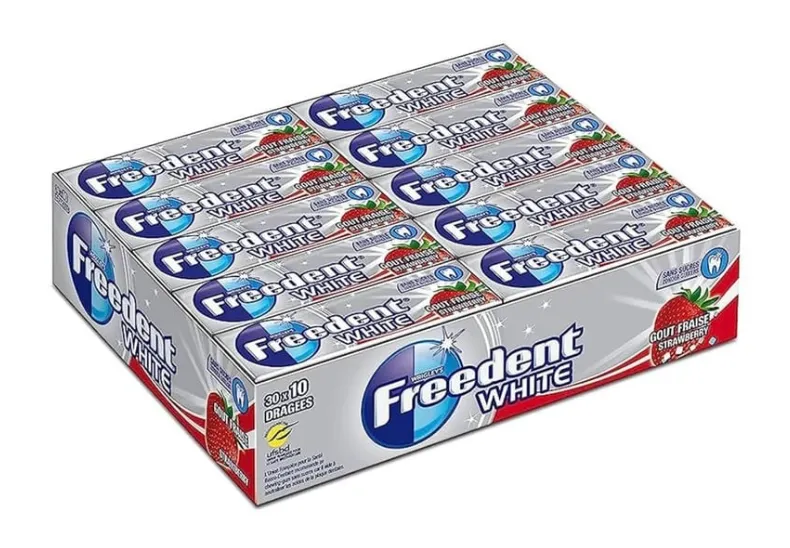 Freedent white fraise sans sucres 30x14g