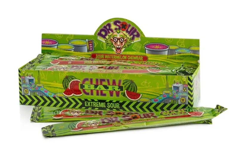 Dr sour watermelon chew bar 24x50g
