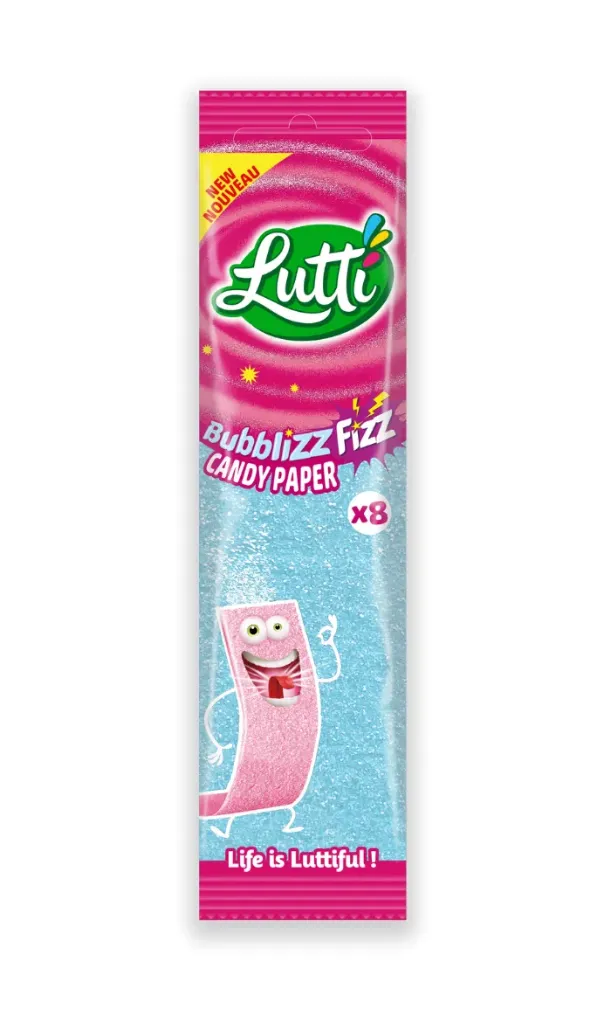 Lutti bubblizz fizz candy paper 24x15g