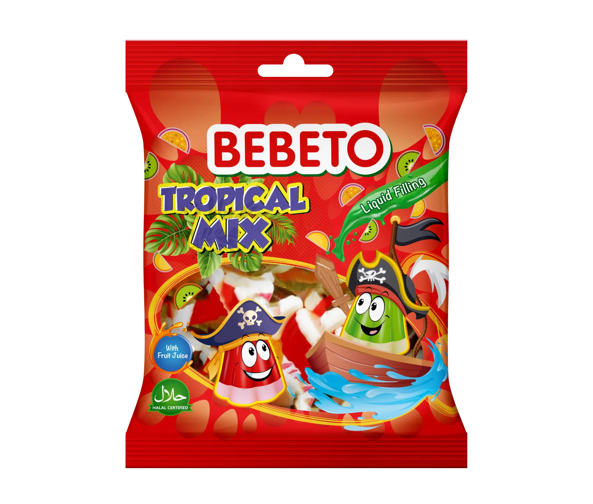 Bebeto sachet tropical mix 12x80g