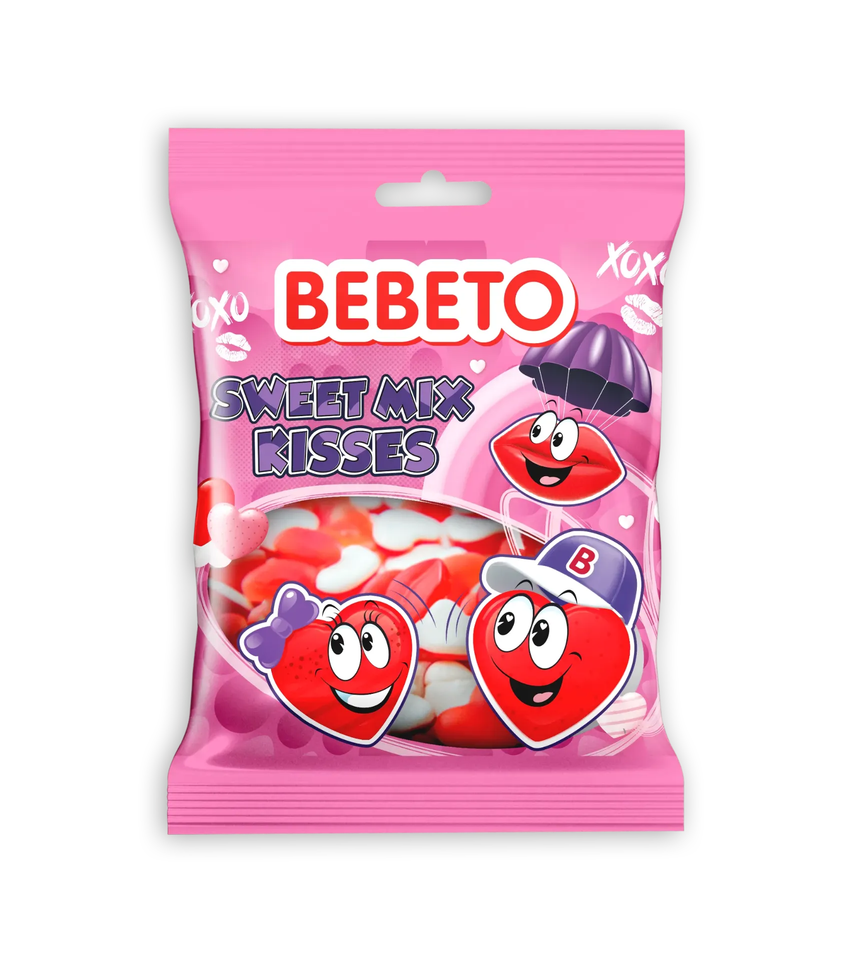 Bebeto sachet sweet mix kisses 12x80g