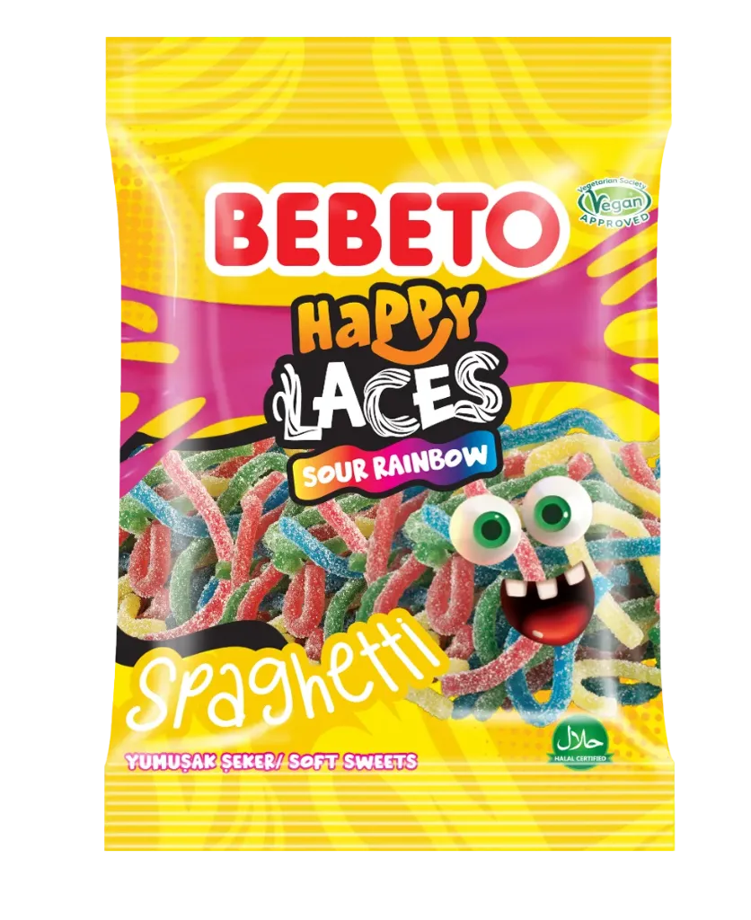 Bebeto sachet spaghetti rainbow 12x80g