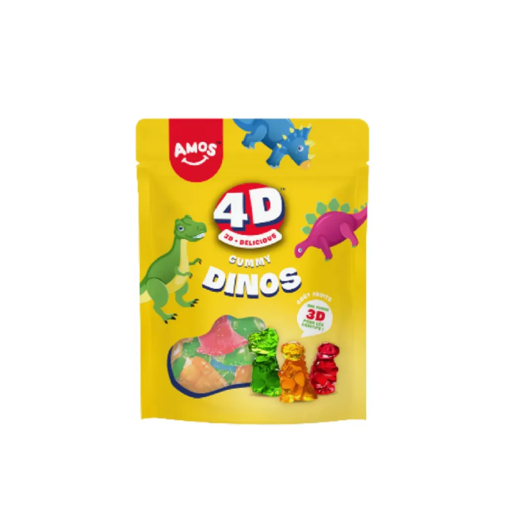 Amos 4D gummy dinos 12x140g