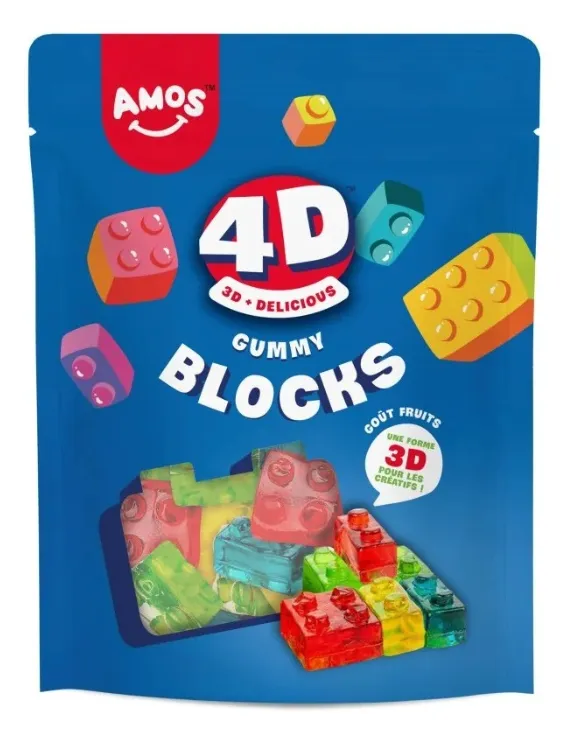 Amos 4D gummy blocks 12x120g