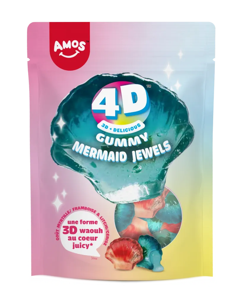 Amos 4D gummy mermaid jewels 12x120g