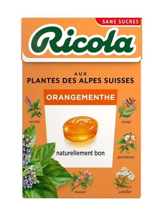 Ricola orange menthe 20x50g