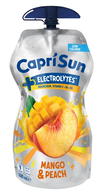 Capri sun + electrolytes mangue & pêche 15x33cl