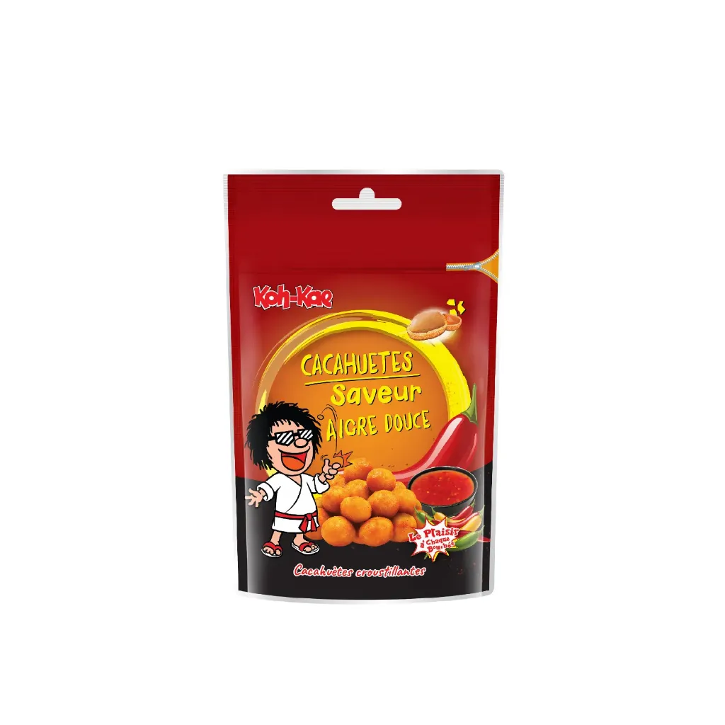 Cacahuètes thai saveur aigre douce 12x80g