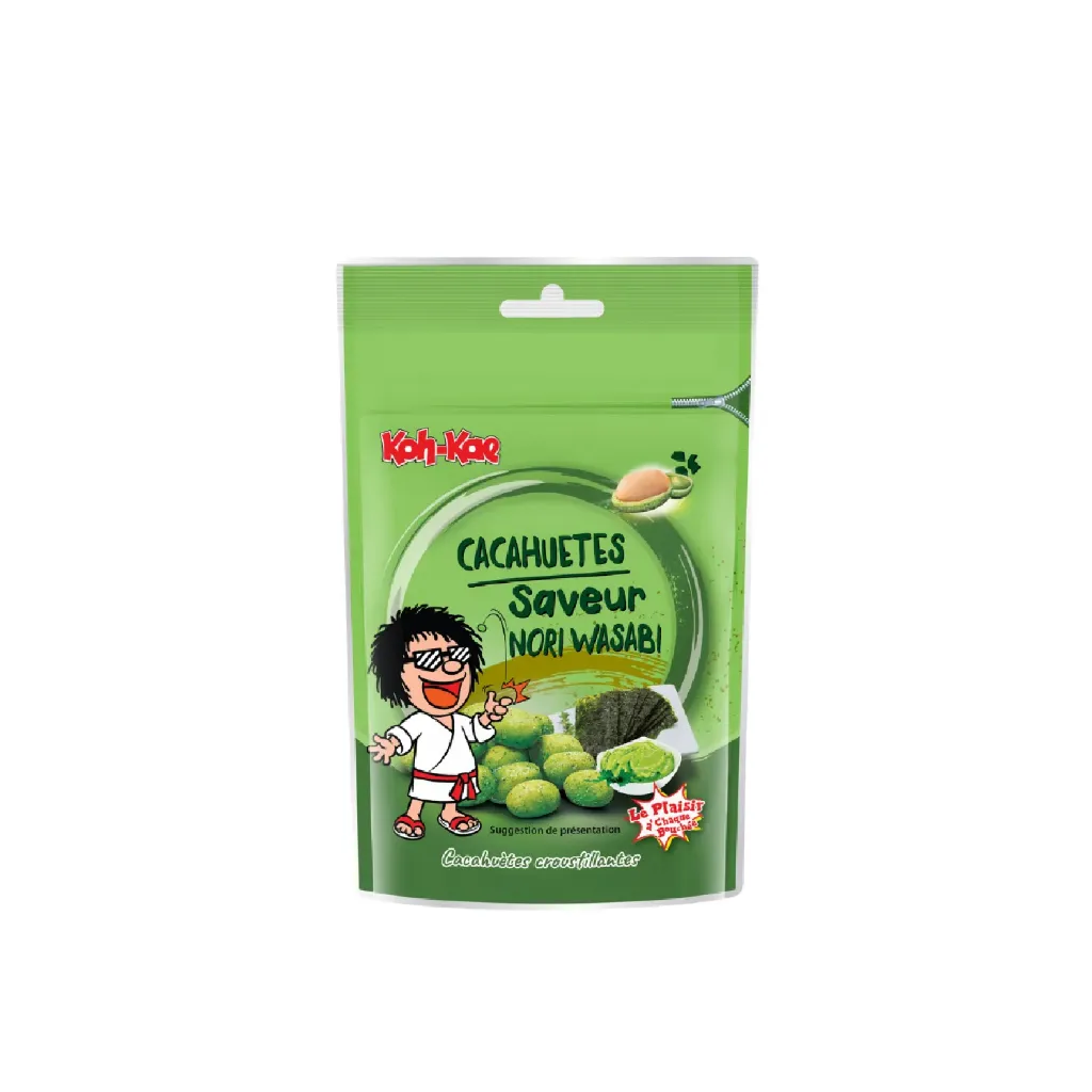 Cacahuètes thai saveur wasabi 12x80g