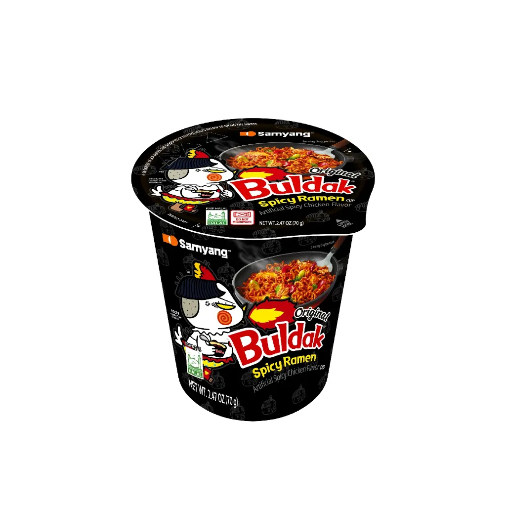 Buldak cup nouilles spicy chicken 6x80g