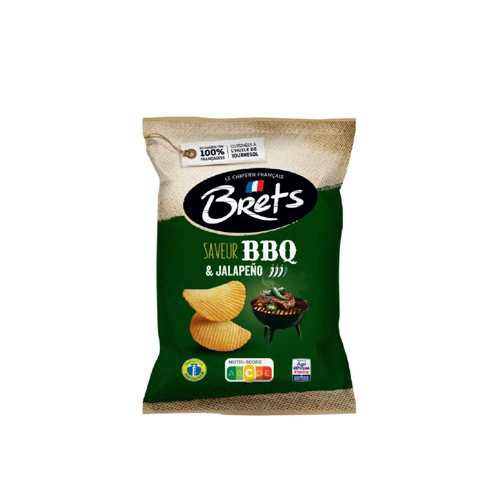 Brets BBQ & Jalapeno 10x125g