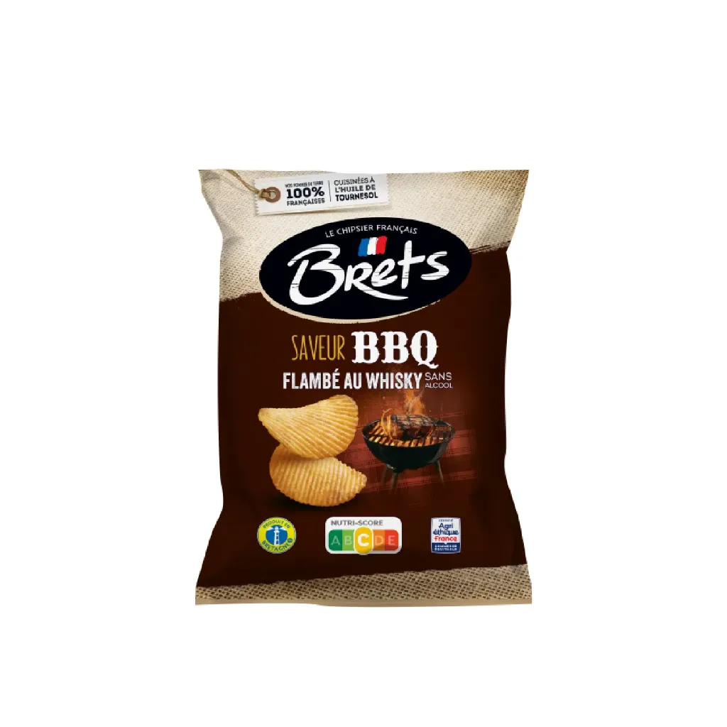Brets BBQ & Flambé au whisky sans alcool 10x125g