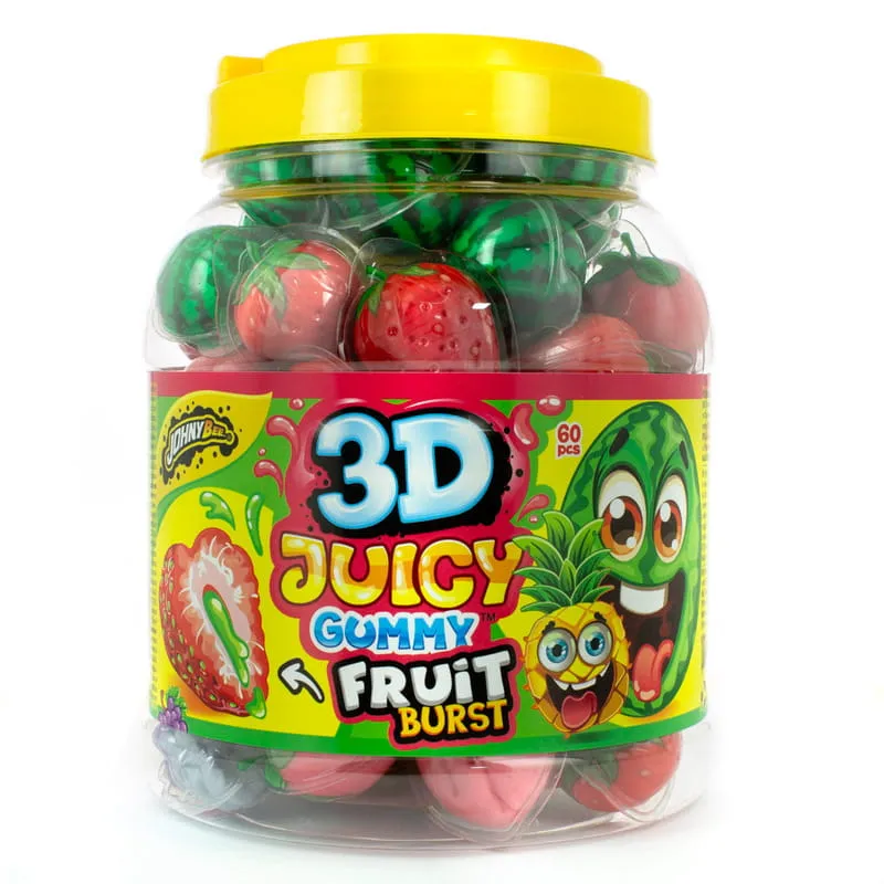 3D juicy gummy fruit 60u