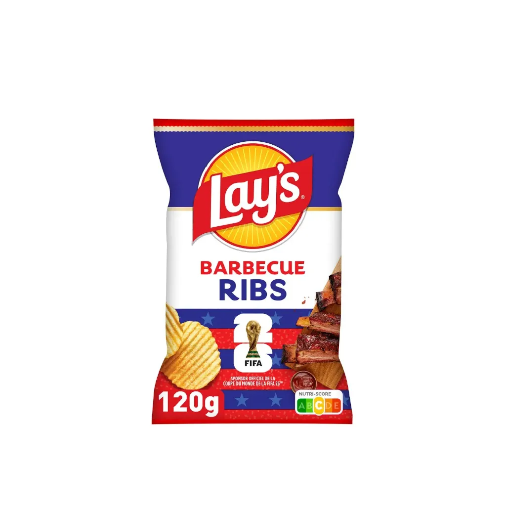 Lay's ondulées BBQ Ribs 24x120g