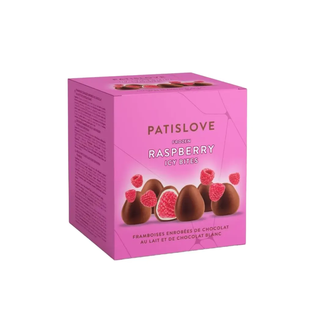 Patislove bouchées framboise chocolat 12x130g