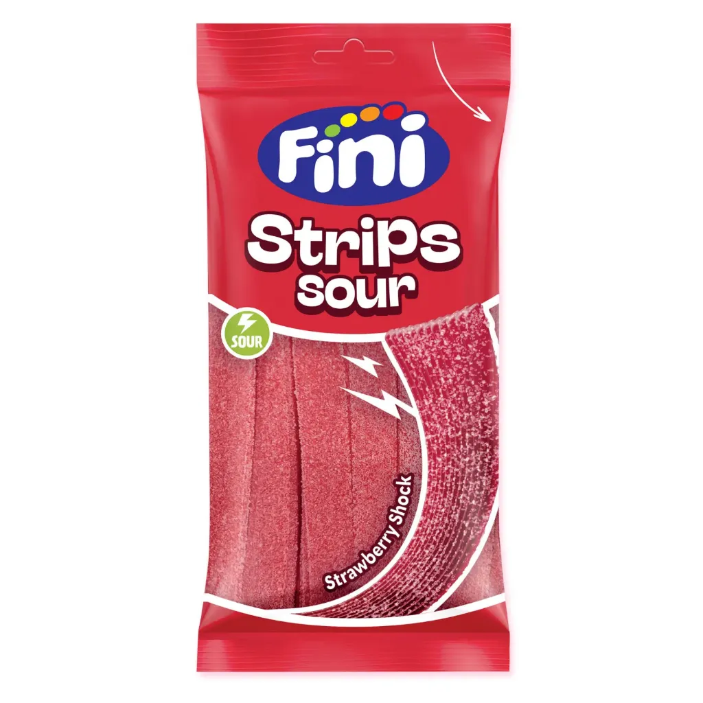 Fini sachet ceintures fraise 12x80g