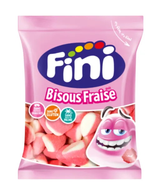 Fini sachet bisous fraise 12x90g