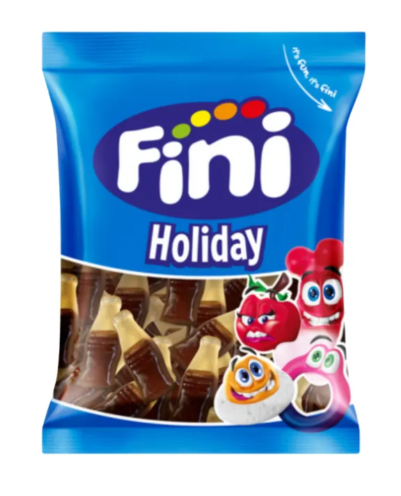 Fini sachet bouteilles cola lisses 12x90g