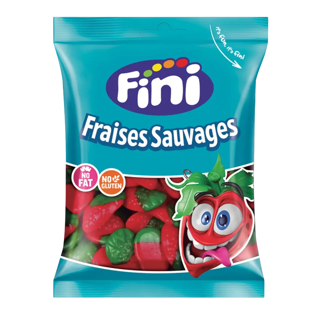 Fini sachet fraise sauvage lisses 12x90g
