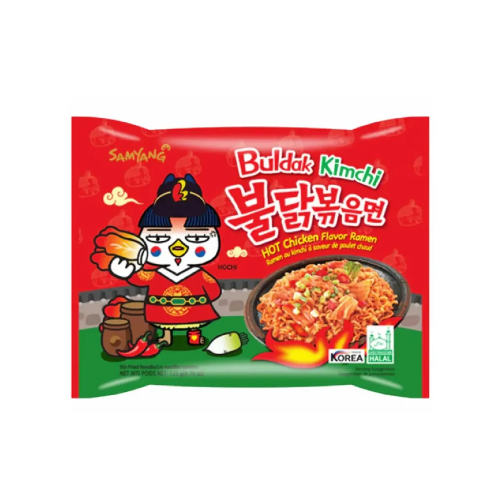 Nouilles buldak Sachet kimchi hot chicken 5x135g