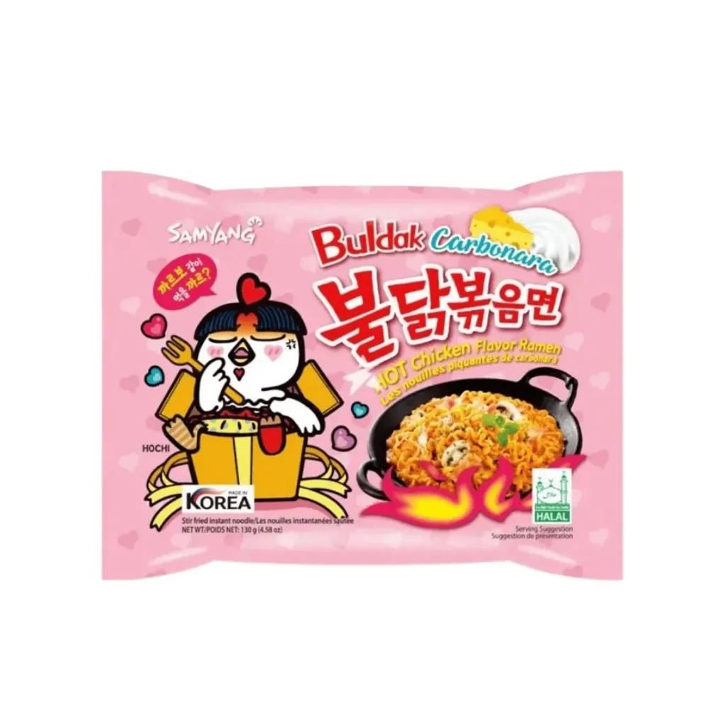 Nouilles buldak Sachet carbonara 5x130g