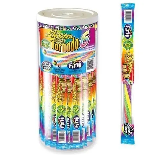 Fini pailles tornado 50x25g
