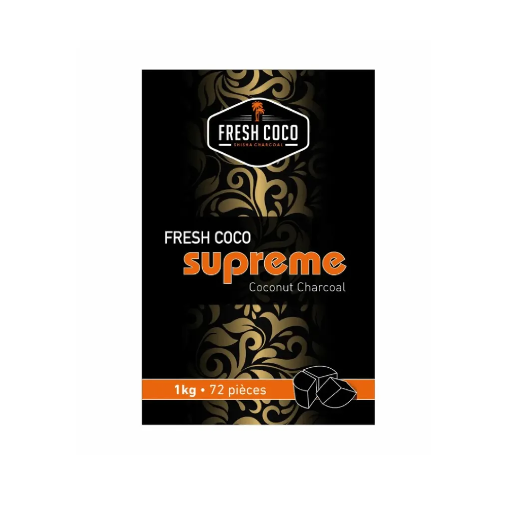 Fresh coco charbon carton de 10x1kg