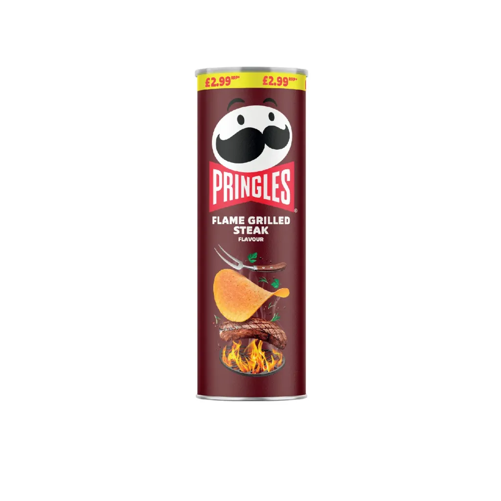 Pringles grilled steak 19x165g