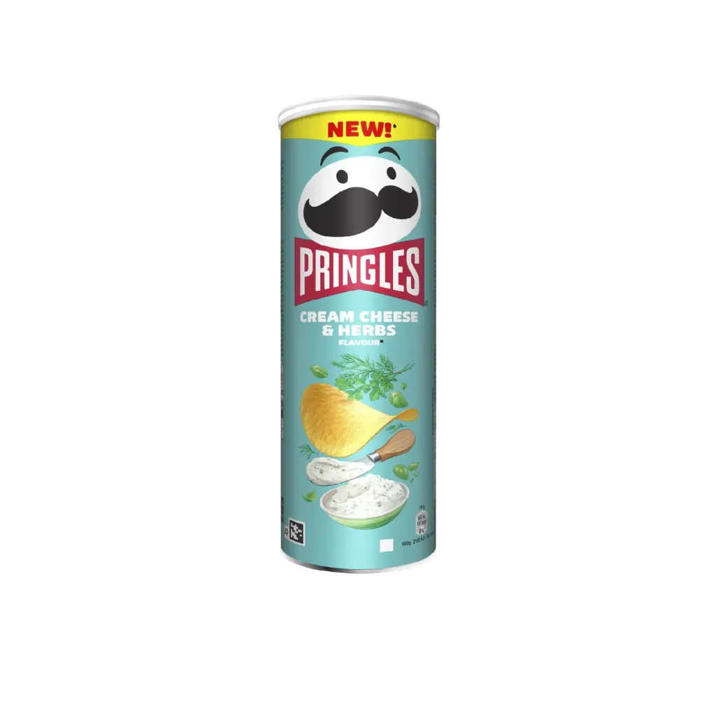 Pringles cream cheese & herbes 19x165g