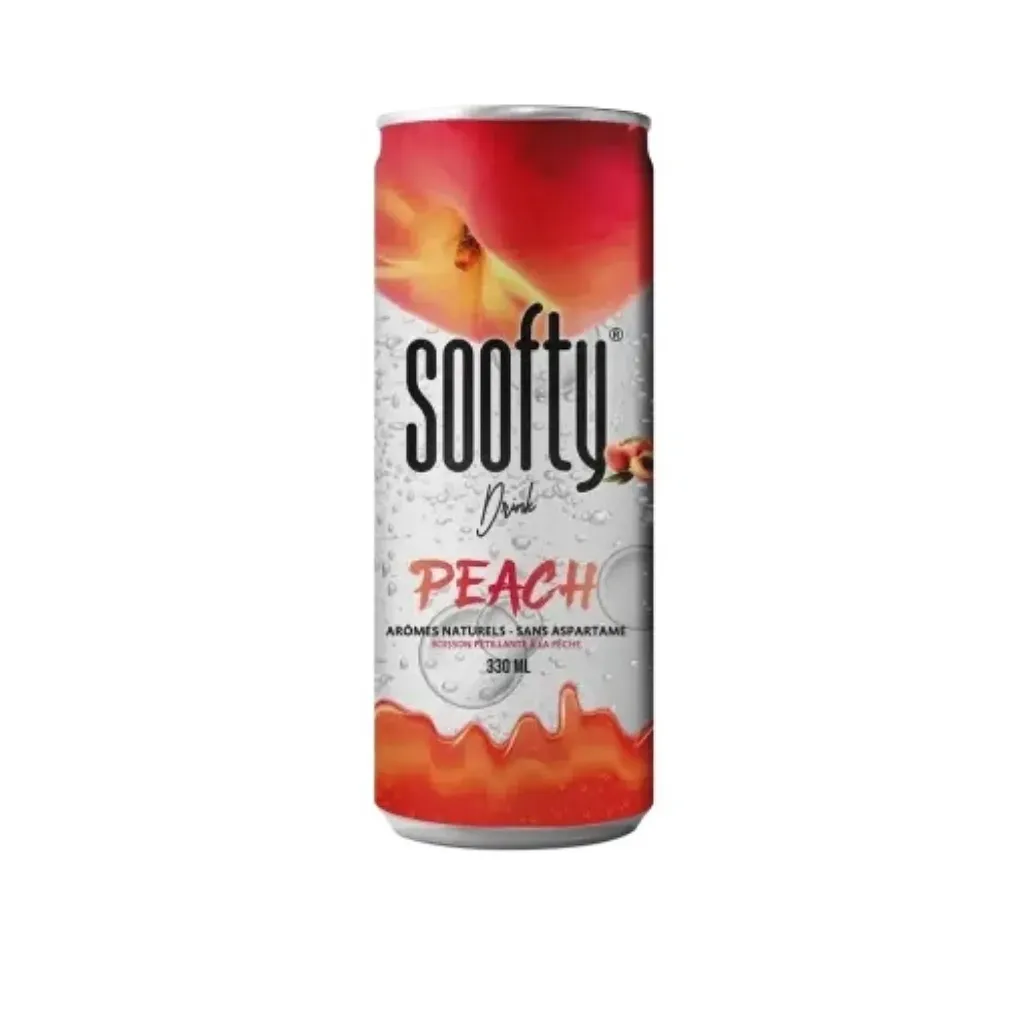 Soofty Canette Saveur Pêche 24x33cl
