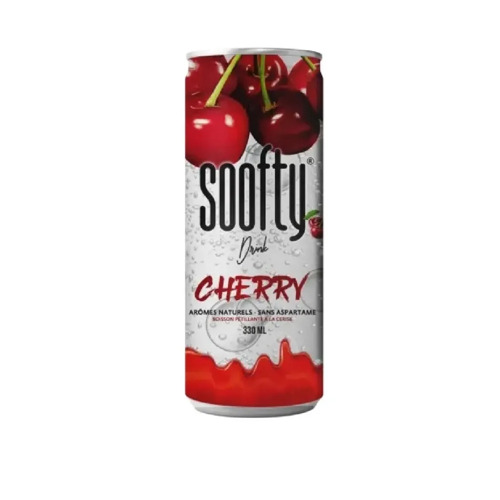 Soofty Canette Saveur Cerise 24x33cl