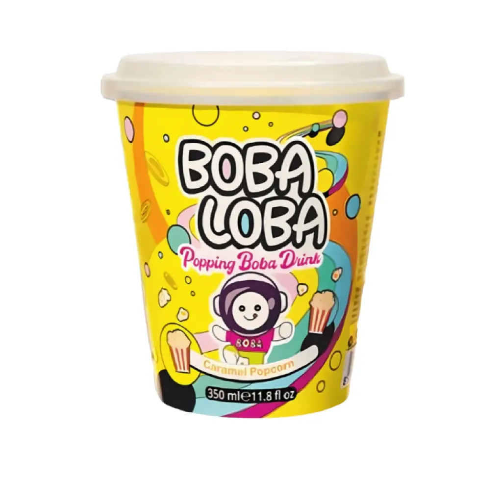 Boba loba caramel popcorn 4x35cl