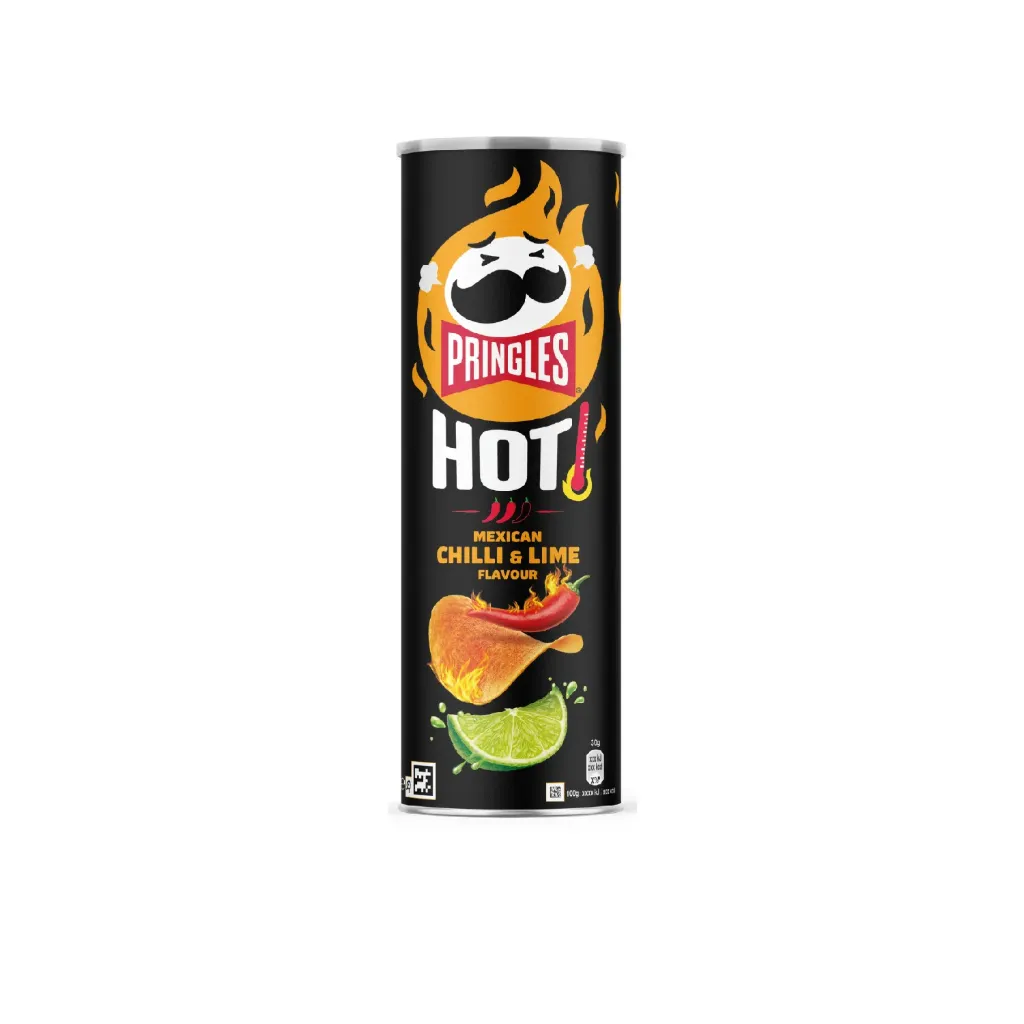 Pringles hot chili citron vert 19x165g