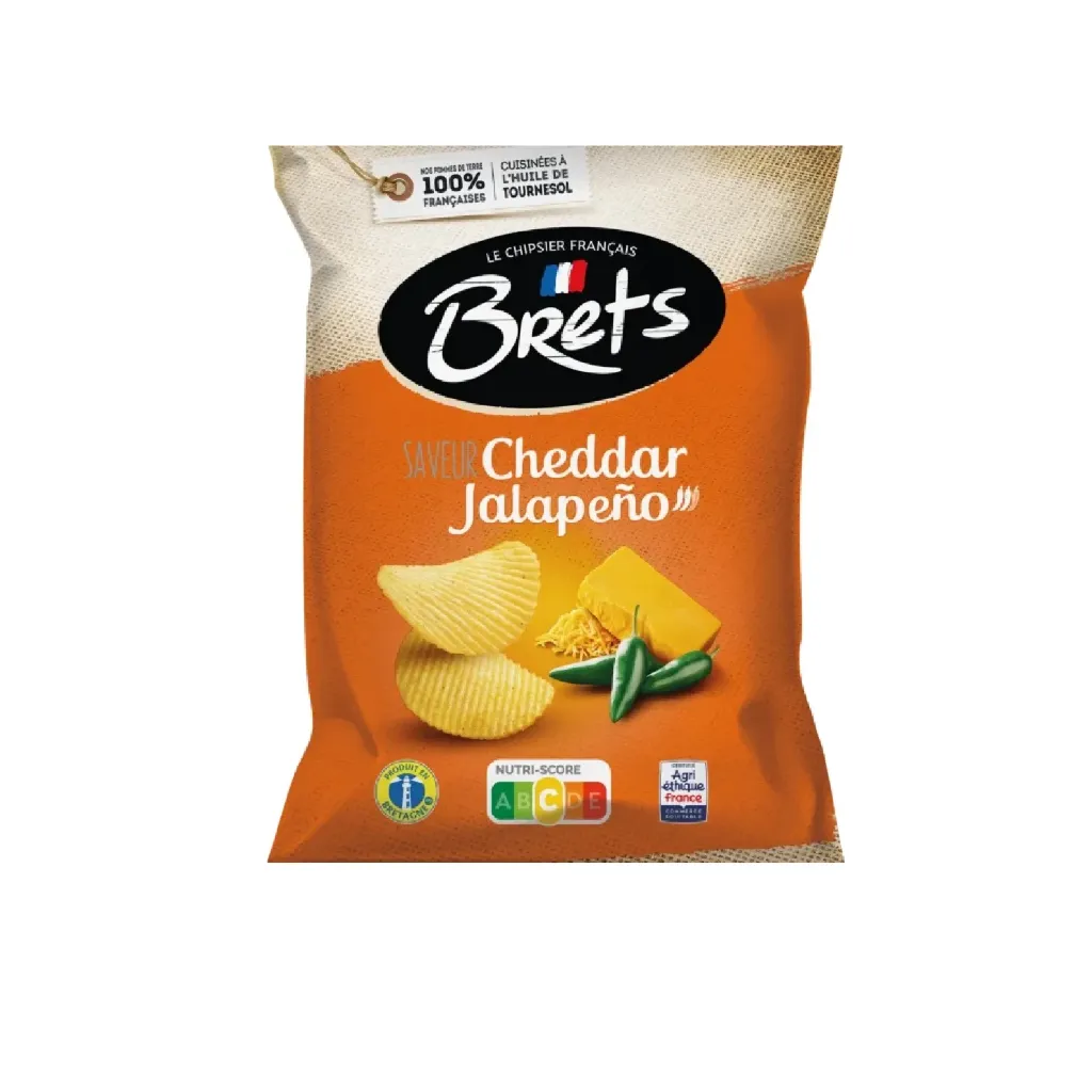 Brets cheddar jalapeno 10x125g