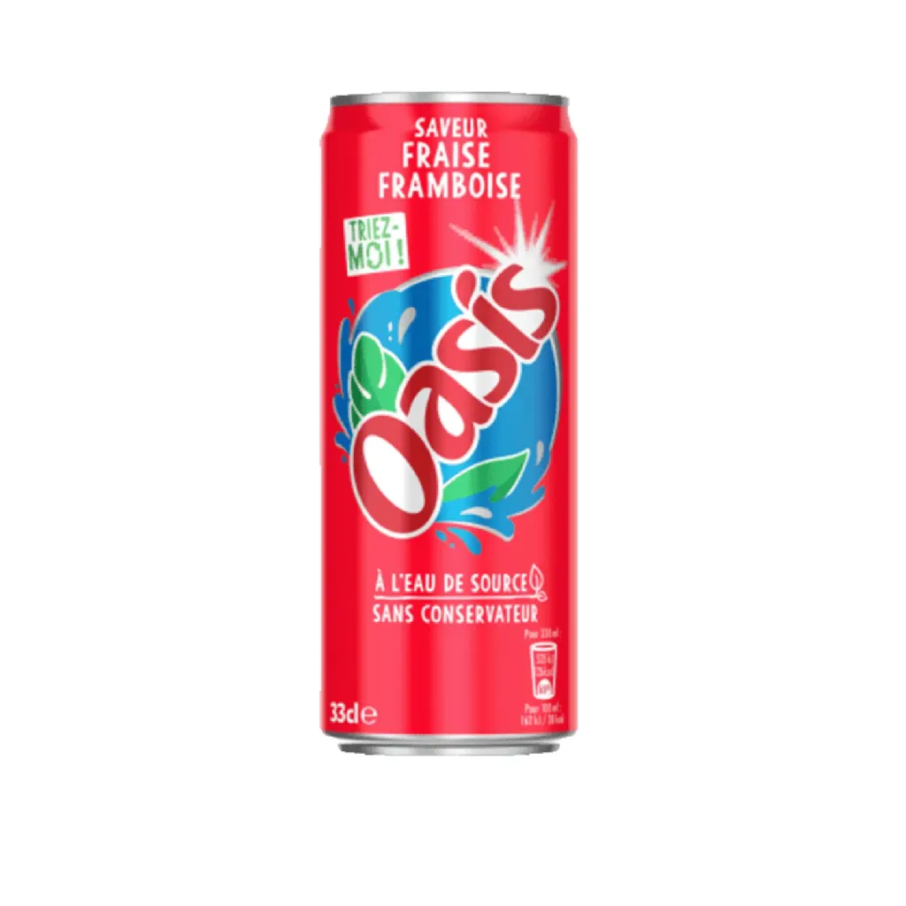 Oasis fraise framboise 24x33cl