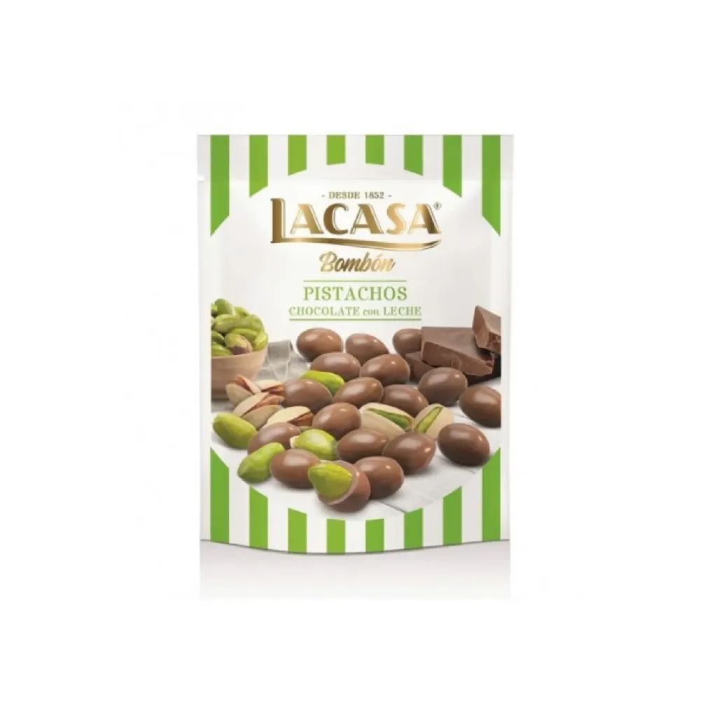 La casa pistache chocolat au lait 10x50g 