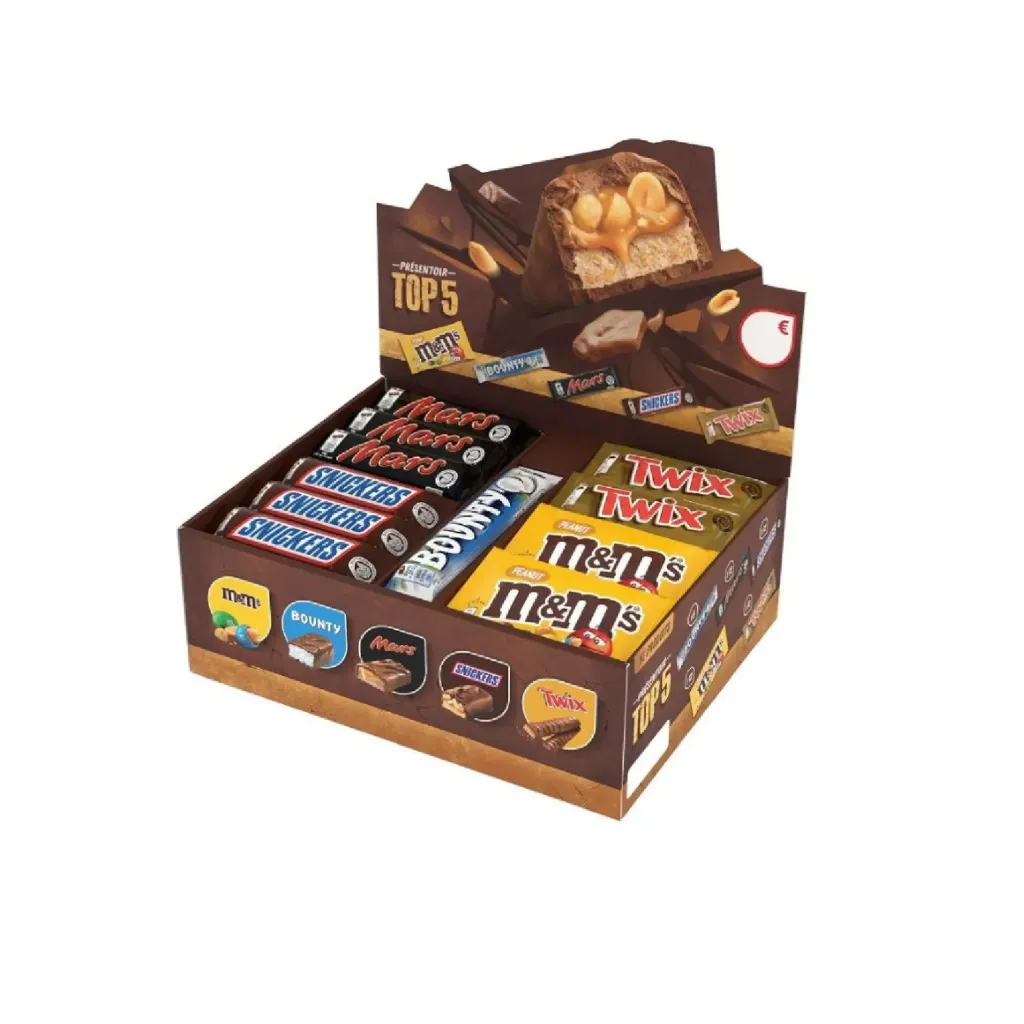Top 5 (M&M's, Bounty, Twix, Snickers, Mars) 53 unités