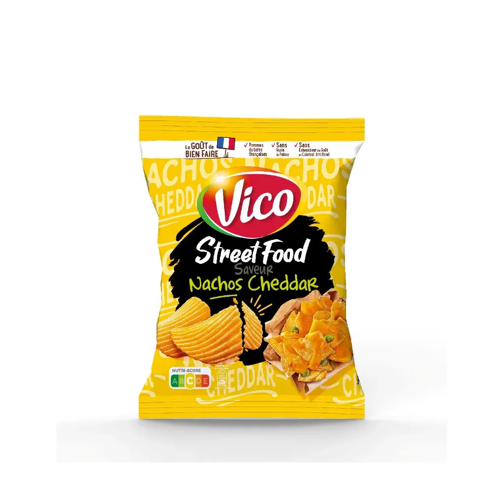 Street food nachos cheddar 10x120g