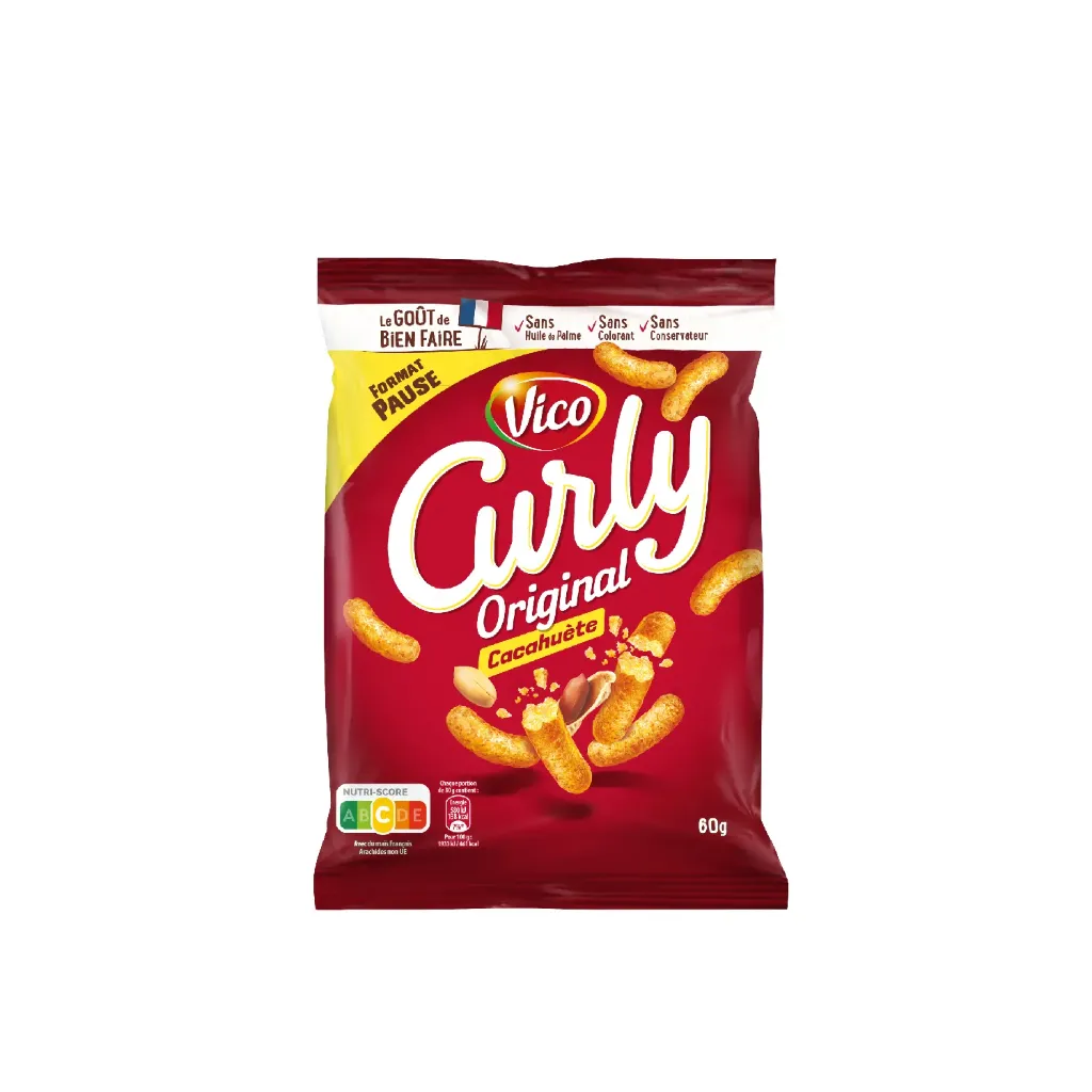Curly cacahuètes original 30x60g