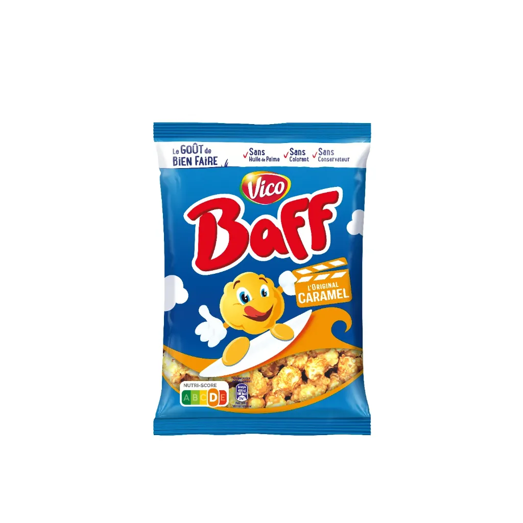 Baff pop corn caramel 24x100g