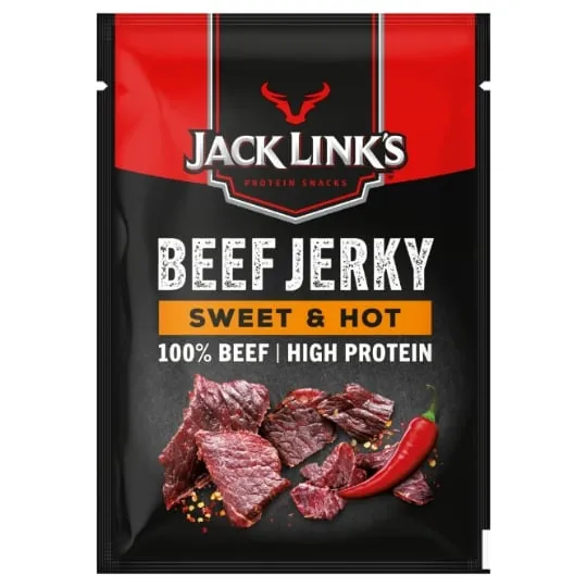 BEEF JERKY SWEET & HOT 12X25G