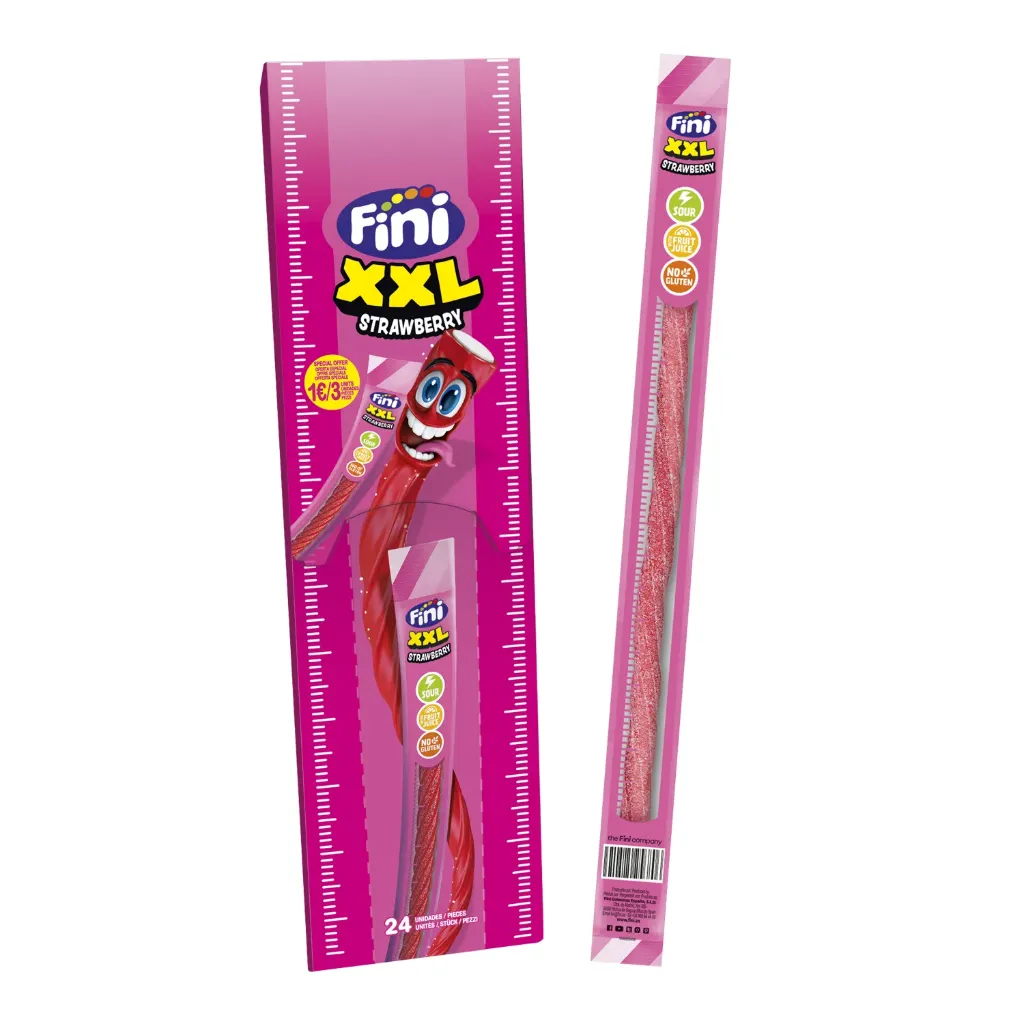 Fini cable xxl fizz fraise 24x30g