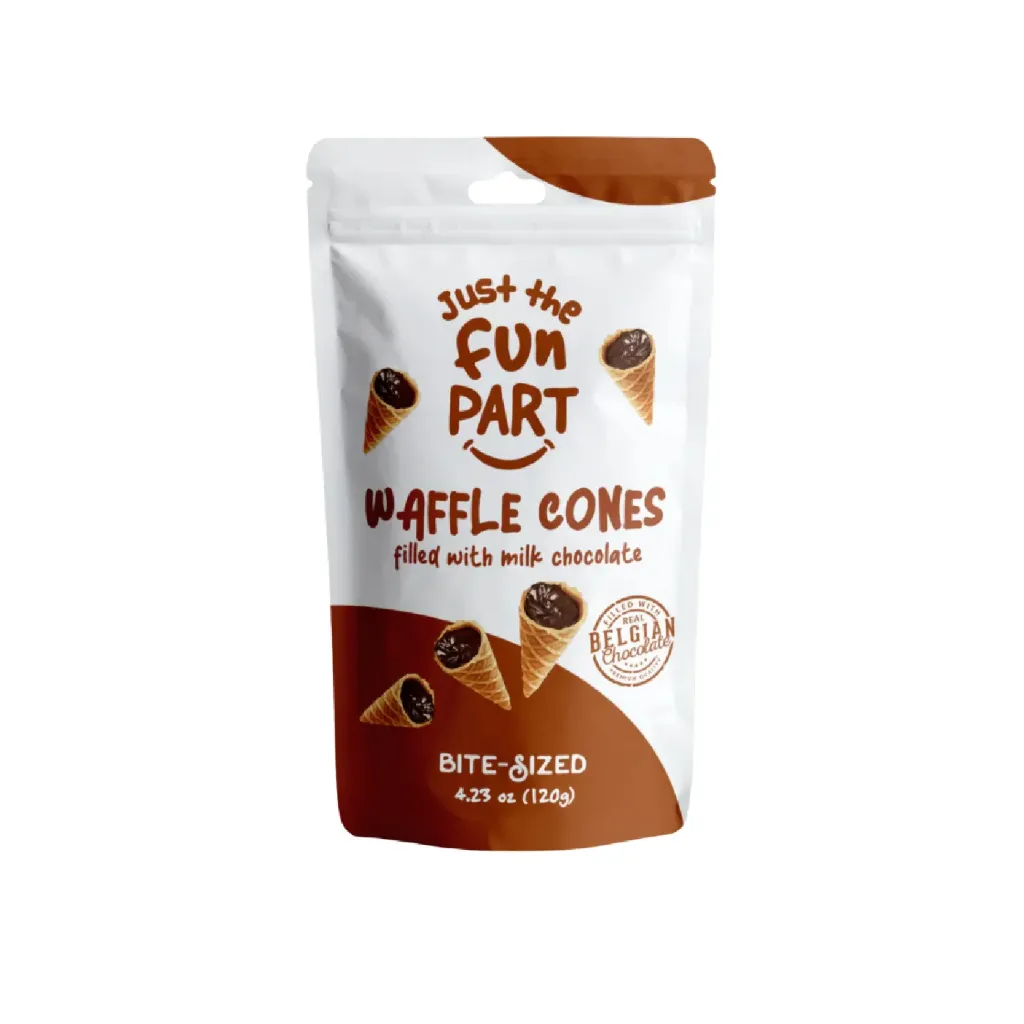 Waffle cones chocolat au lait 6x120g