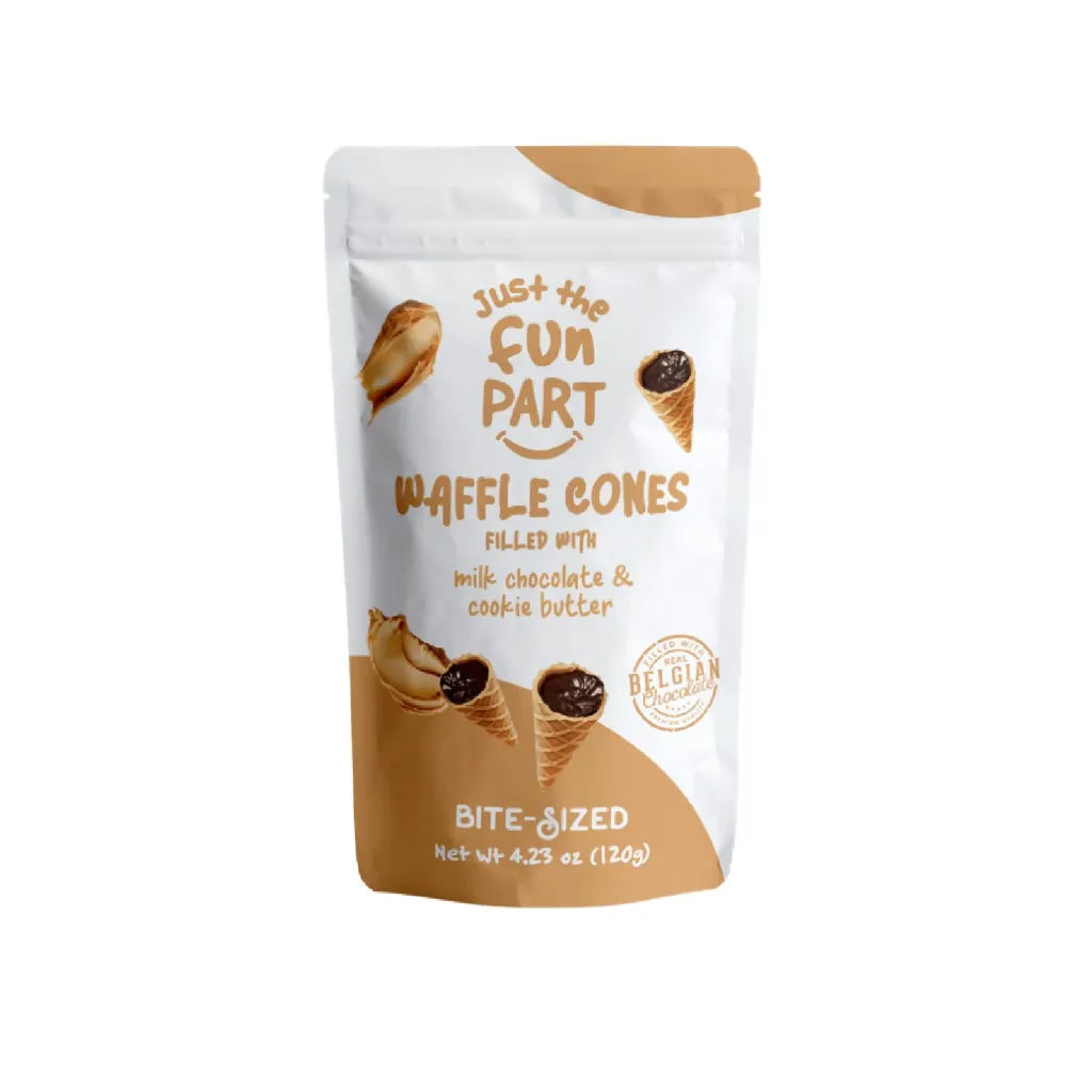 Waffle cones chocolat au lait cookie 6x120g