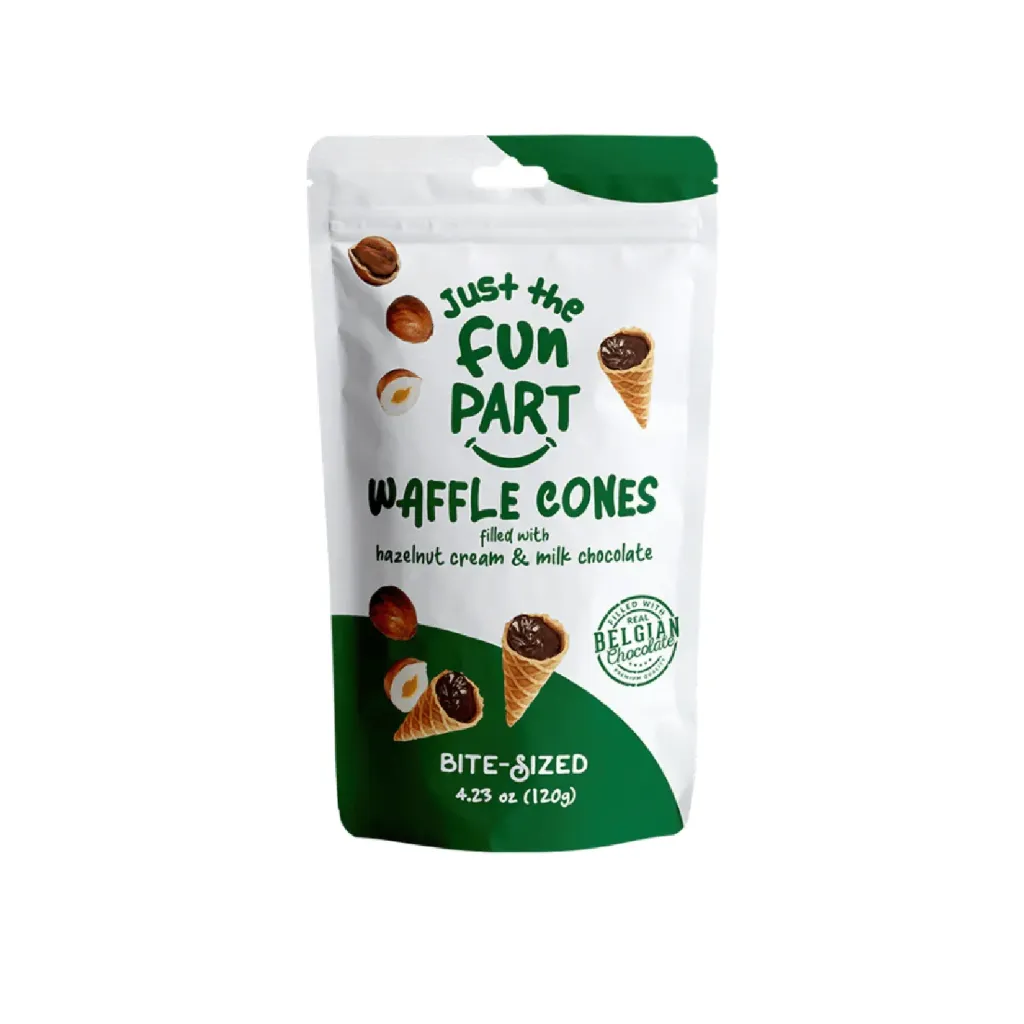 Waffle cones crème noisette chocolat au lait 6x120g