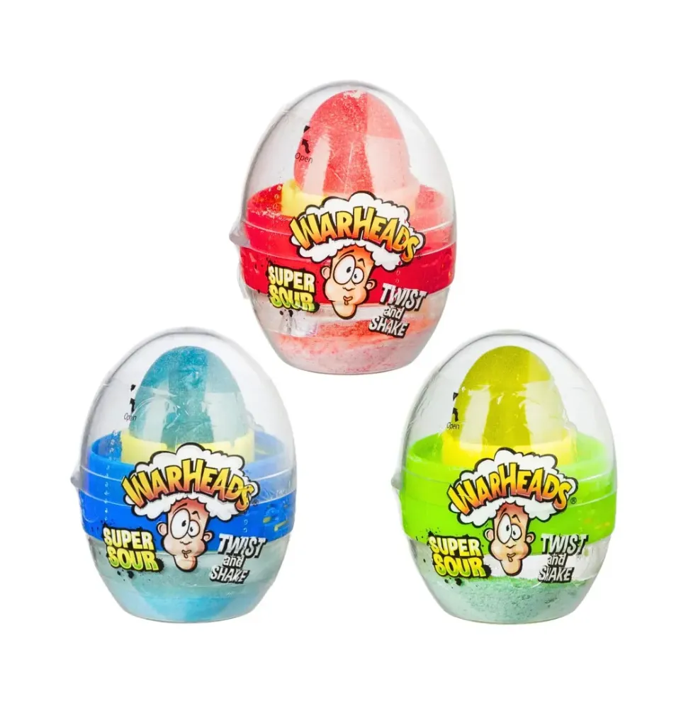 Super sour warheads twister and shake 18x18g